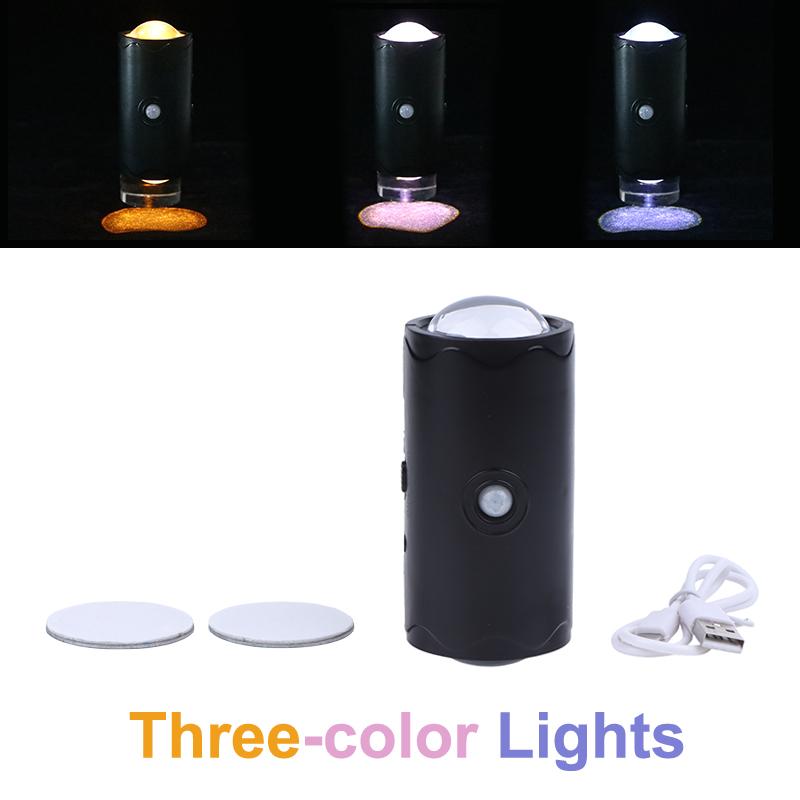 Rechargeable Led Night Light With Motion Sensor Dimmable Wall Lamp Indoor Ambient Lighting For Corridor Stair Entryway Closet