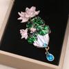 Alloy Vintage Brooch Pin Flower Pattern Women Accessory Gift Elegant Fashion Decoration