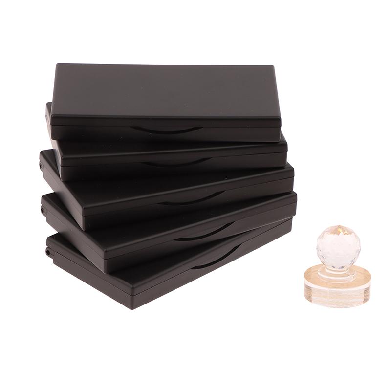 3 Grids Square Empty Eyeshadow Palette With Fixed Sticker&Aluminum Plate Plastic Cosmetic Container Clear Makeup Case