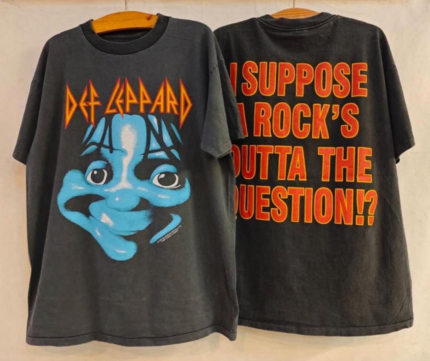 Vintage Def Leppard 1992 I Suppose Adrenalize Rock Band Size L T-Shirt REPRINT S