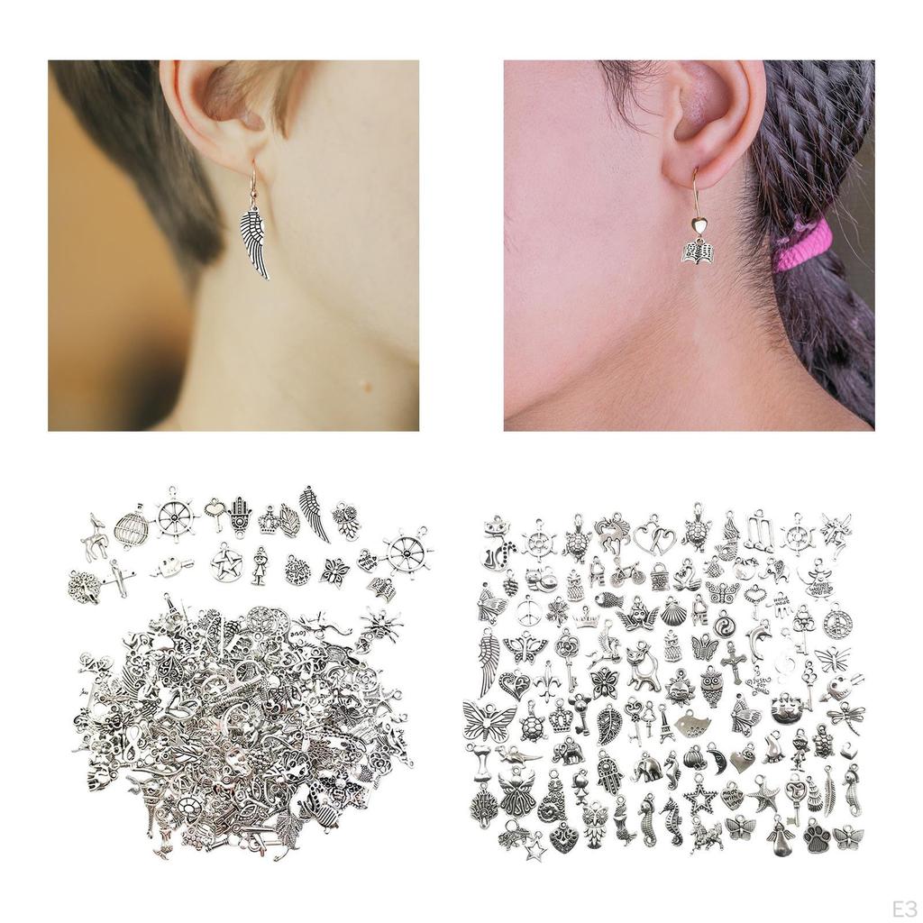 200 Stück Anhänger Dangle Anhänger Schmuck zur Herstellung von Halsketten