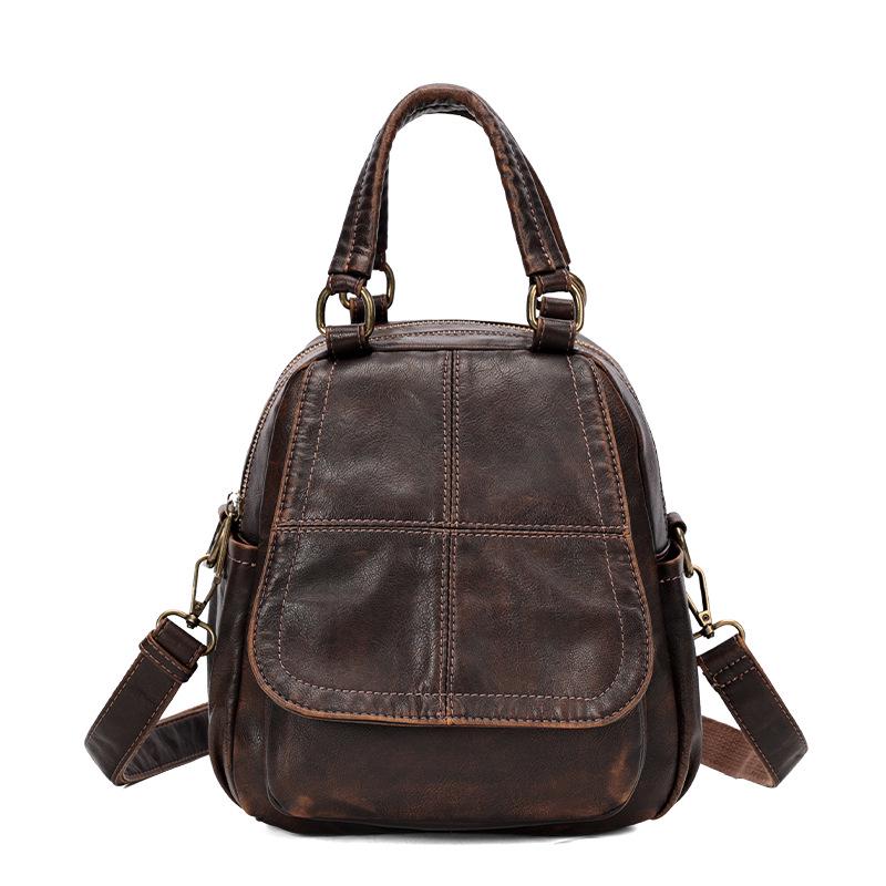 

Women s Soft Leather Multifunctional Handbag: Crossbody, Shoulder Bag, Backpack кавовий