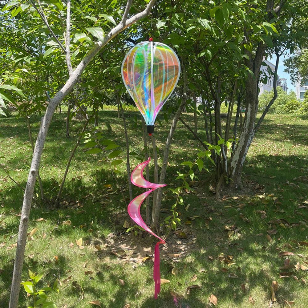 Balon na gorące powietrze w rozmiarze gigantycznym Materiał plastikowy Folia zmieniająca kolor Dekoracja tęczowa Folia przezroczysta Kolory tęczy Wiatraczek