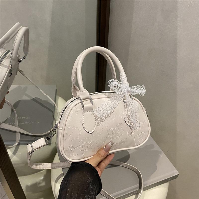 High-end Small Bag Women's New Popular Versatile Messenger Bag Fashion Casual Portable Bowling Bag