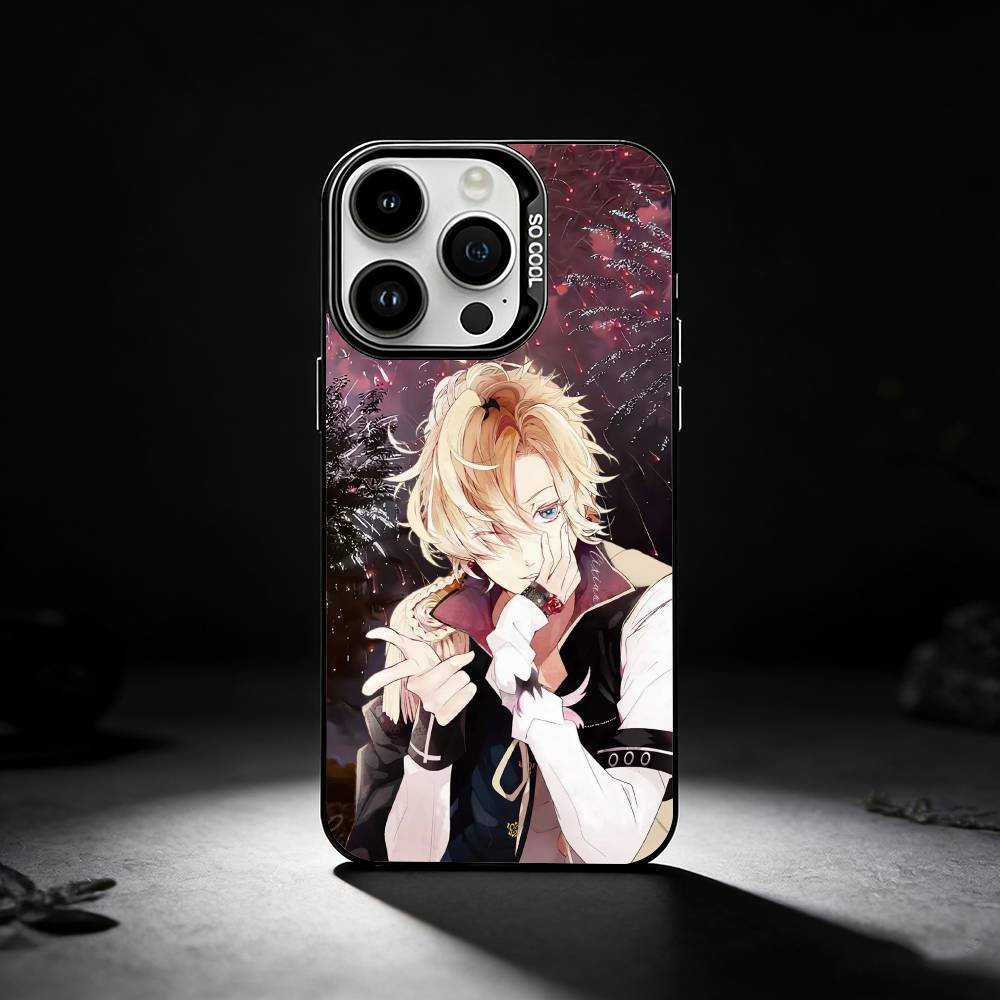 Diabolik Lovers Phone Case For iPhone 17,16,15,14,13,12,11 Plus,Pro Max,XS,Colored silver phone case