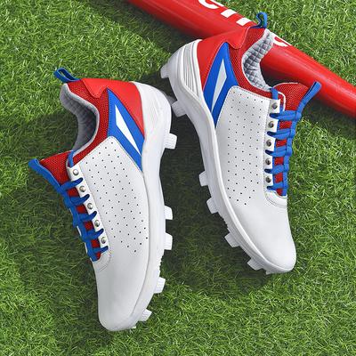 Men's Baseball Shoes Training Long Spikes Softball Shoes Non-slip Cleats And Turf Softball Sneakers Beginners Baseball Sneakers