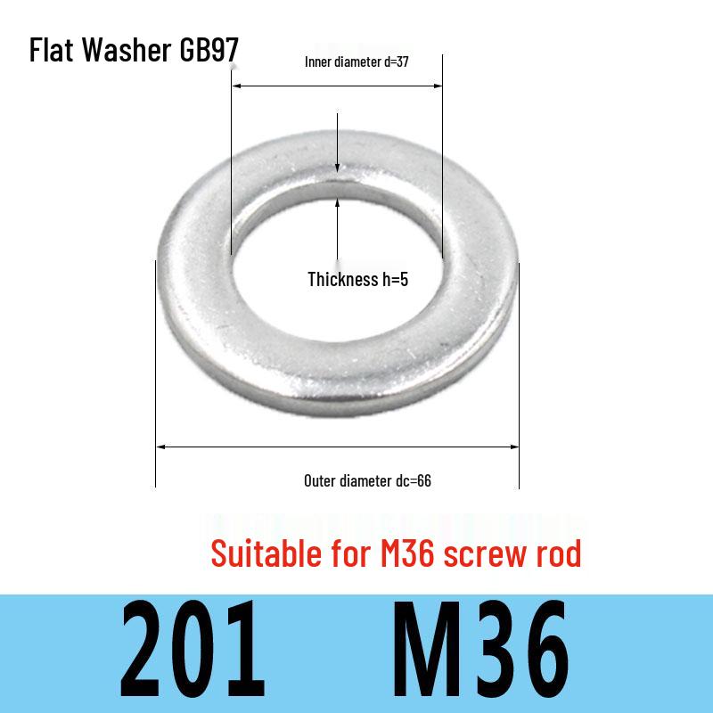 Stainless Steel Flat Washer Spacer (304/316/201) M3-M36