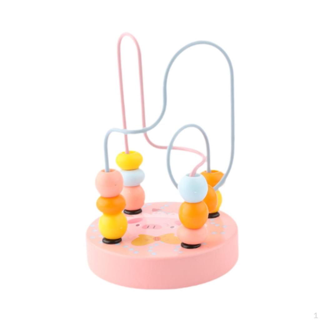 Bead Maze Game Motor Development Activity Circle Toy for Kids