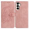 For Samsung Galaxy S25+ Case Butterfly Flower Imprinted PU Leather Wallet Stand Phone Cover