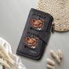 Funny Horse Print Long Wallet PU Leather Large Capacity Card Holder Purse for Daily Use