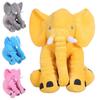 Elephant Shape Toy Doll Plush Companion Kids Early Education Stuffed Animal Doll with PP Cotton Filling Bedroom Sofa Lounge Decor