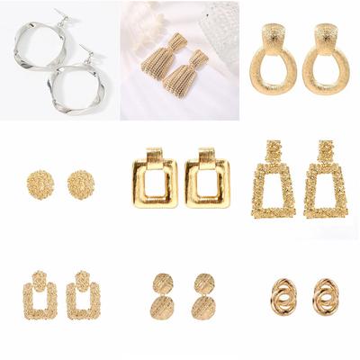 Fashion High Sense Large Earrings Female Internet Celebrity Sweet Earrings Earrings Personalized Exaggerated Geometric Earrings