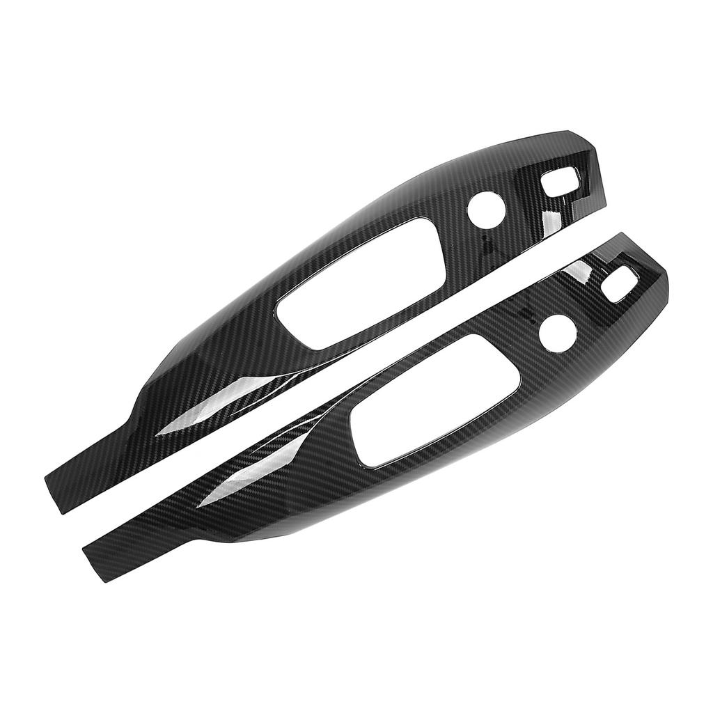 Pair Car Seat Control Frame Carbon Fiber Grain Replacement for 3 Series X1 E84 E90 2005‑2012