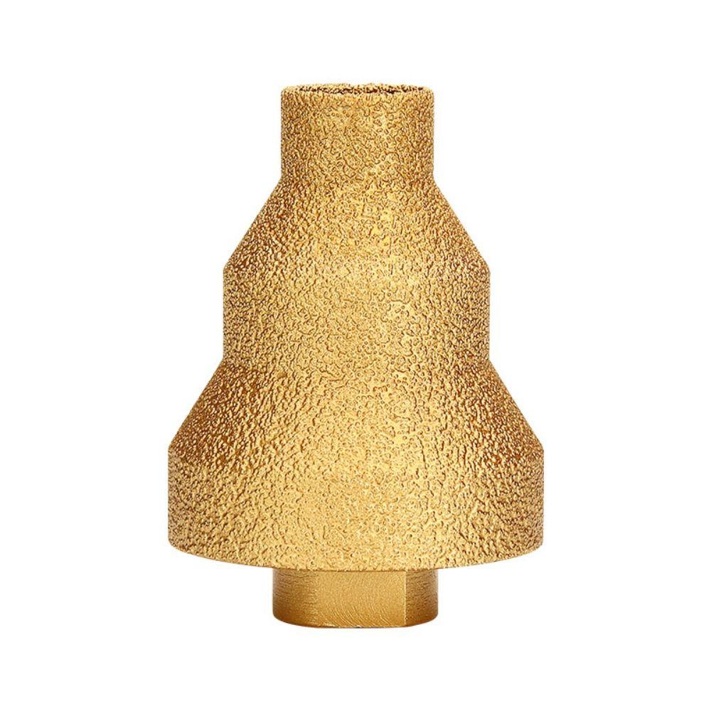 

20-35-50 мм алмазное ступенчатое фасковое сверло с резьбой M10 высококачественное фаскоснимающее шлифовальное сверло прочная шлифовальная головка коричневый