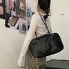 New Minimalist Single Shoulder Small Square Bag, Underarm Bag, PU Soft Leather, High-end Feel Handbag, Commuting Baguette Bag, Women's Bag