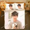 TF Boys Pillowcase+ Duvet Cover Single Dormitory Student Knit Wang Yuan Wang Junkai Qian Xi Photos Double Bedding Set963