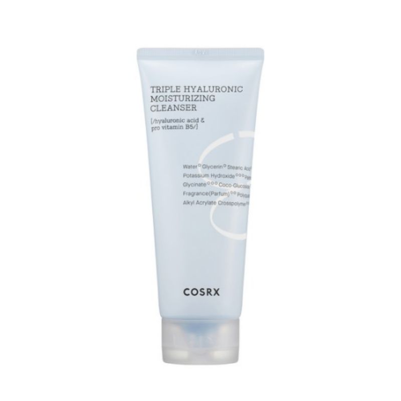 COSRX Hydrium Triple Hyaluronic Moisturizing Cleanser 150ml – Hydrating Foam Cleanser for Dry & Sensitive Skin