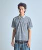 NOISE Stripe Dyed Polo Shirt - Gray