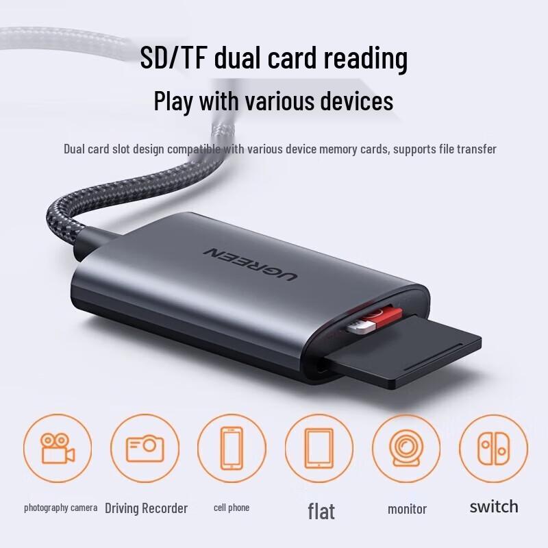 Ugreen USB 3.0 2-in-1 Card Reader CM401