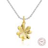 925 Sterling Silver Shine Lucky Four-Leaf Clover Charms Beads Fits Europe Bracelets Charm Silver 925 Jewelry Perles