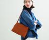 Genten Goat Basic B5 Shoulder Bag (New Color) Women's 44124-50 Brown
