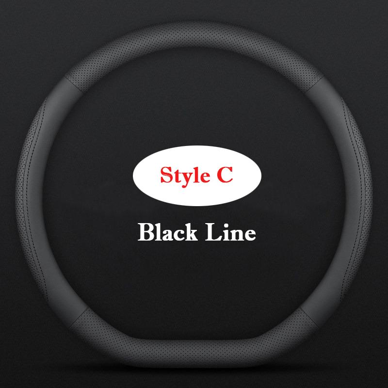 For VW Volkswagen Nivus D Type Steering Wheel Cover Nonslip Comfortable Four Seasons Car Steering Covers Interior Accessories