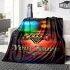 Gta Personalized Text Blanket Multi-purpose Customizable Blanket Warmthful Decor for Office Chair Bedding Livingroom Seaside Ideal for All Seasons