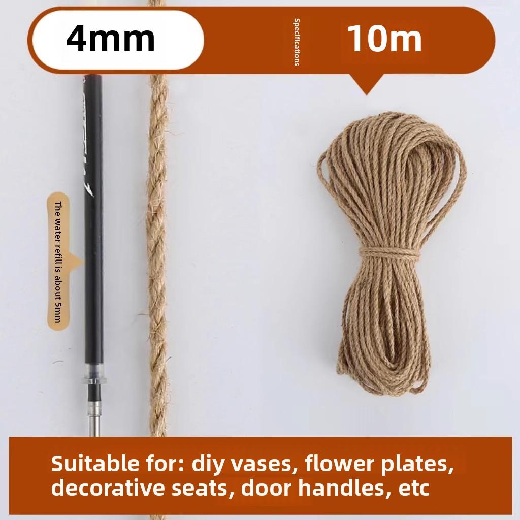 Natural Vintage Jute Rope String 4/6/8mm DIY Jute Cord Twine Ribbon Crafts Sewing Handwork Gift Wrap Home Decoration