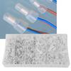 300Pcs CE-1/2/5 Crimp Terminals Connectors Kit Closed End Crimp Connectors  Car Audio