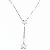 Purple Gold Pentagram Plated Rose Gold Simple Temperament Niche Design Color Gold Collarbone Chain