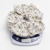 Francouzské módní kostkované květinové scrunchies do vlasů stuhou francouzský dívčí gumičky do culíku vlasový doplněk všestranné černé gumičky do vlasů