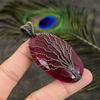 Ruby Natural Gemstone Handmade Copper Wire Wrap Jewelry Pendant 2.96" b9O17