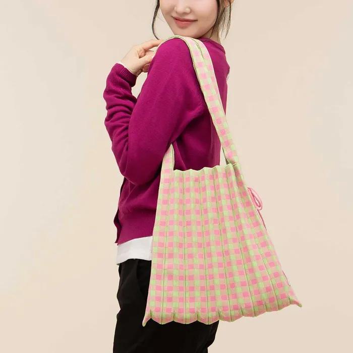 [26SS]_[Inple PICK]Lucky Pleats Knit M Check (ALL)