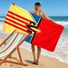 Villarreal Print Beach Towel, Large Soft Quick Dry Towel for Beach Camping Swimming