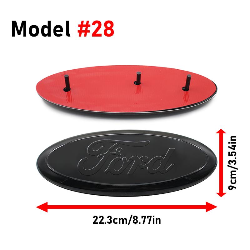 Car Styling Logo Car Front Hood Emblem Rear Trunk Badge Grille Stickers For Ford Focus MK2 3 Ranger Fiesta S-Max Mondeo MK4 Kuga