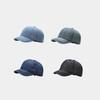 European and American new washed denim short brim cap women's trendy British retro versatile baseball cap men's sun hat