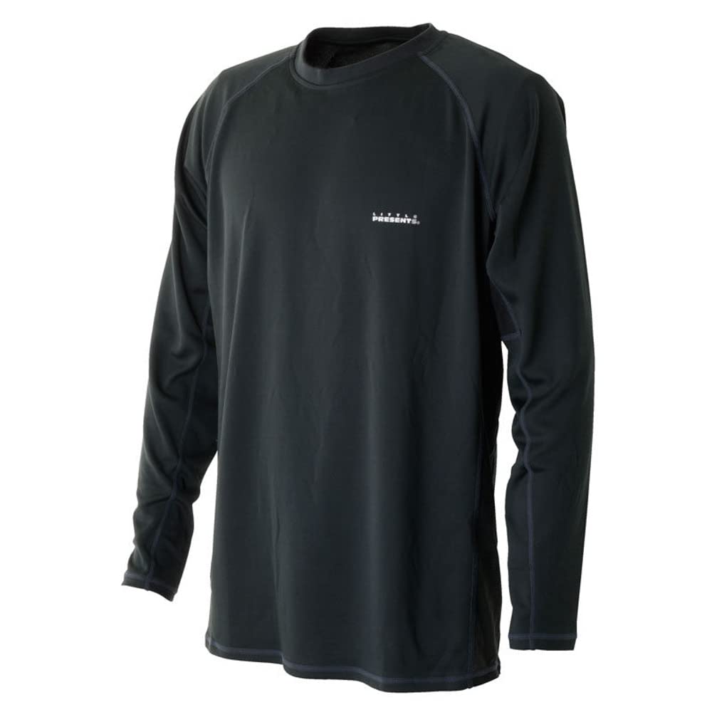 

LITTLE PRESENTS Футболка с длинным рукавом из эластичной сетки для сушки, T-18, Угольно-серая, Размер M