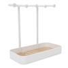 Jewelry   Stand with Wooden Tray Jewelry   Hook for Necklace Bracelets Ear s   Keys Watches