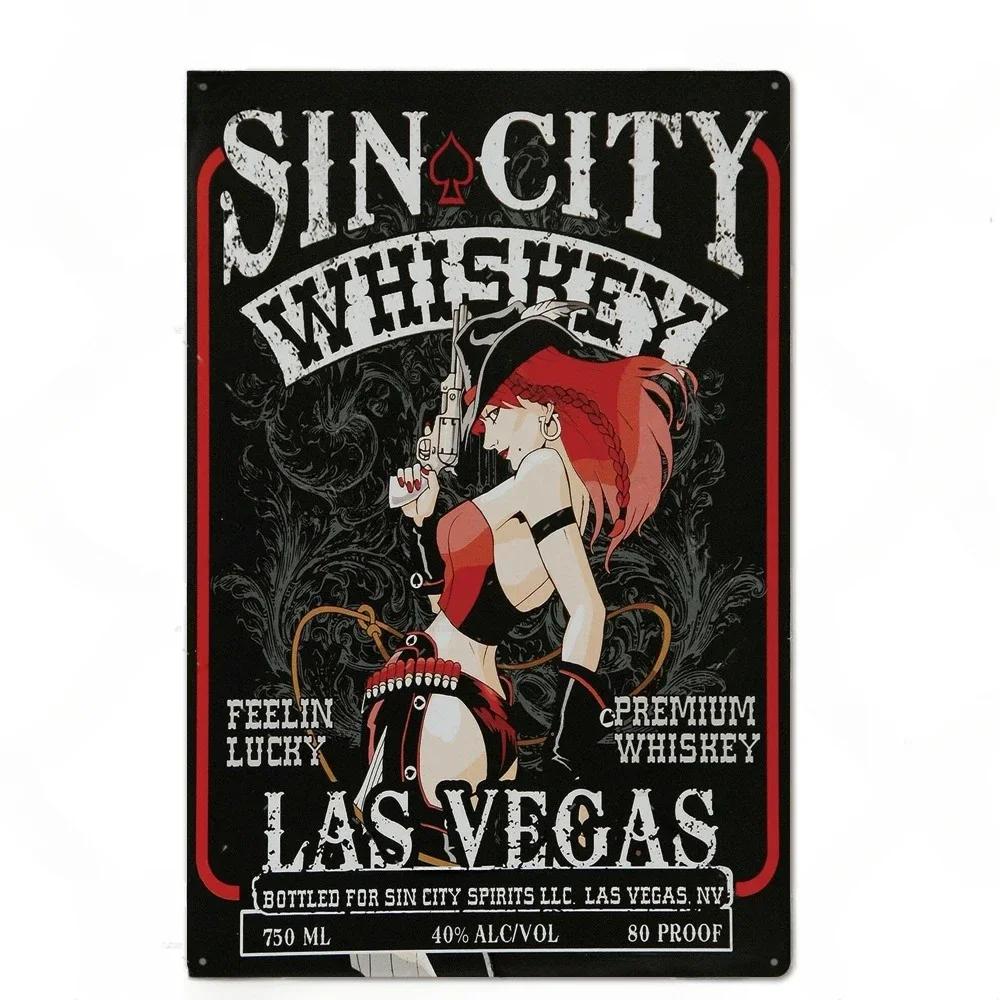 Cocktail Posters Decor Vintage Metal Tin Signs Plaque Metal Sign Wall Decor for Man Cave Bar Pub Club