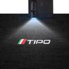 AAVY1 1/2PCS Compatible Compatible for Fiat Abarth Panda Punto Bravo Tipo Stilo Logo LED Courtesy Lamp Car Door Welcome Light Ghost Shadow Light