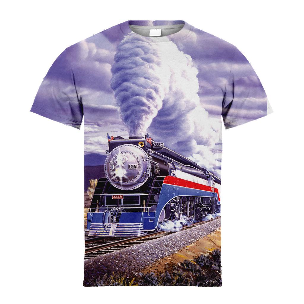 Abbigliamento per Bambini T-shirt Grafica 3D Treno da Ragazzo Casual Comoda Versatile Maglietta Abbigliamento Bambini per Estate Top da Esterno