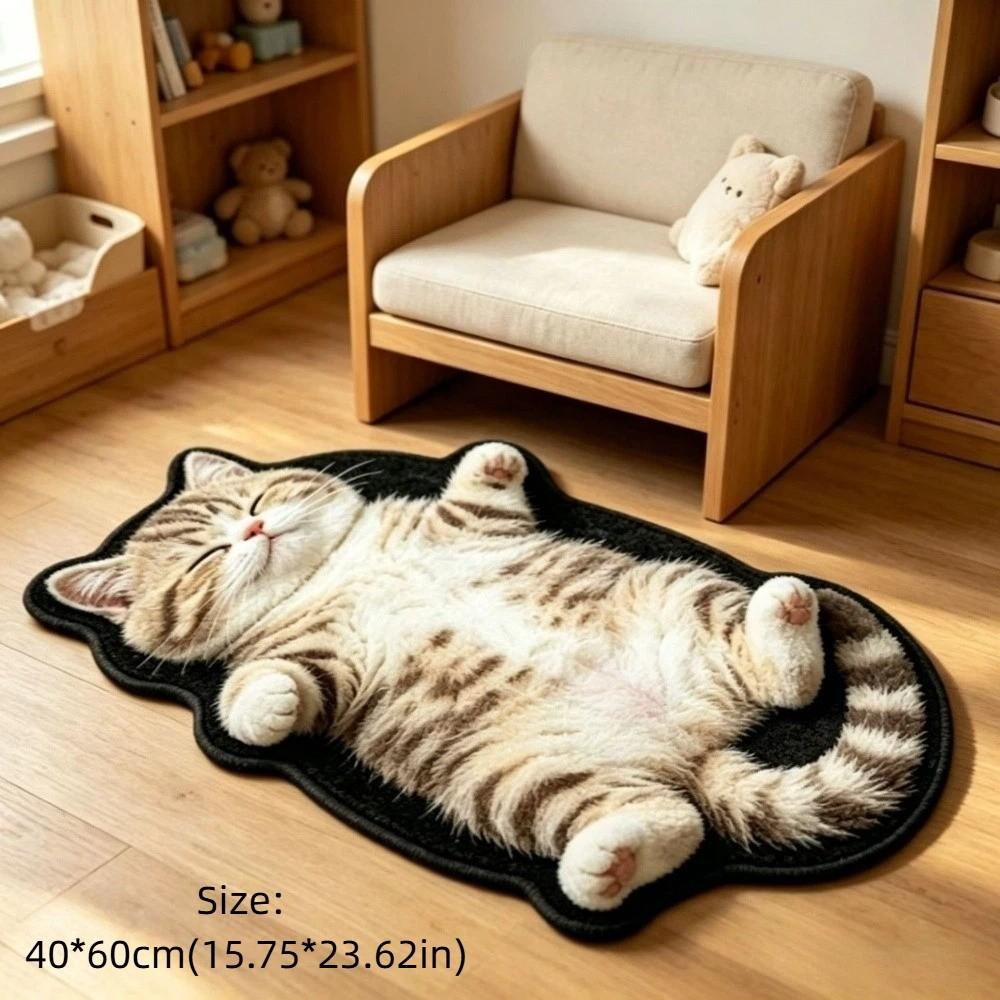 Non-Slip Home Decor Carpet Anti-fouling Dog-Shaped Floor Mat Cartoon Carpet for Bathroom Entrance