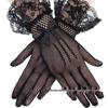 Bridal Fishnet Lace Gloves with Bowknot for Wedding, Prom, and Performance