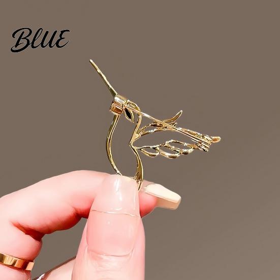 Hollow Hummingbird Brooch Bird Strong Pin High-Quality Alloy Durable Anti-Oxidation
