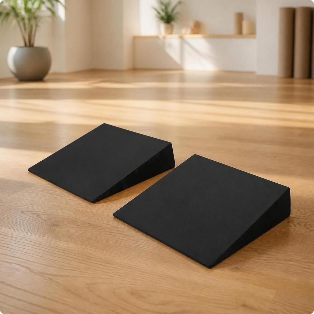 2 Pieces Calf Stretch Board Inclined Stretcher Stable for Home Gym