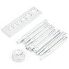 11PCS With Base Rivet Setter Kit Stainless Steel Die Punch Snap Set  For Leather Crafts and Repairs