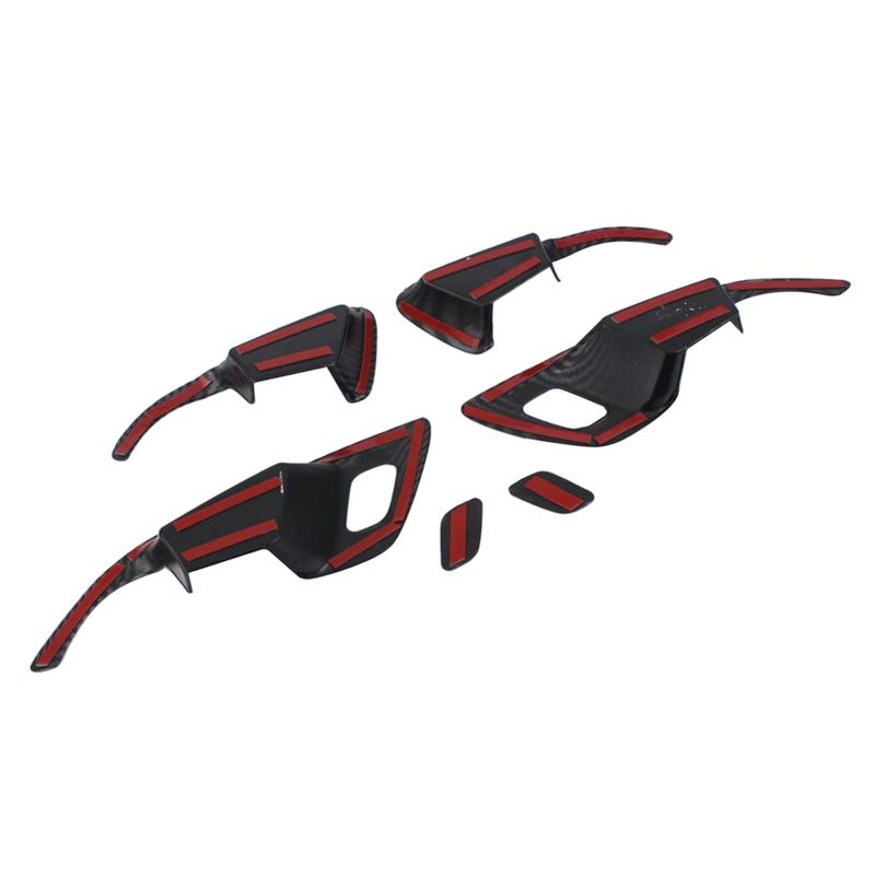 For Chevrolet Trax Seeker 2024 Car Inner Door Bowl Frame Cover Trim Accessories - ABS Carbon Fiber