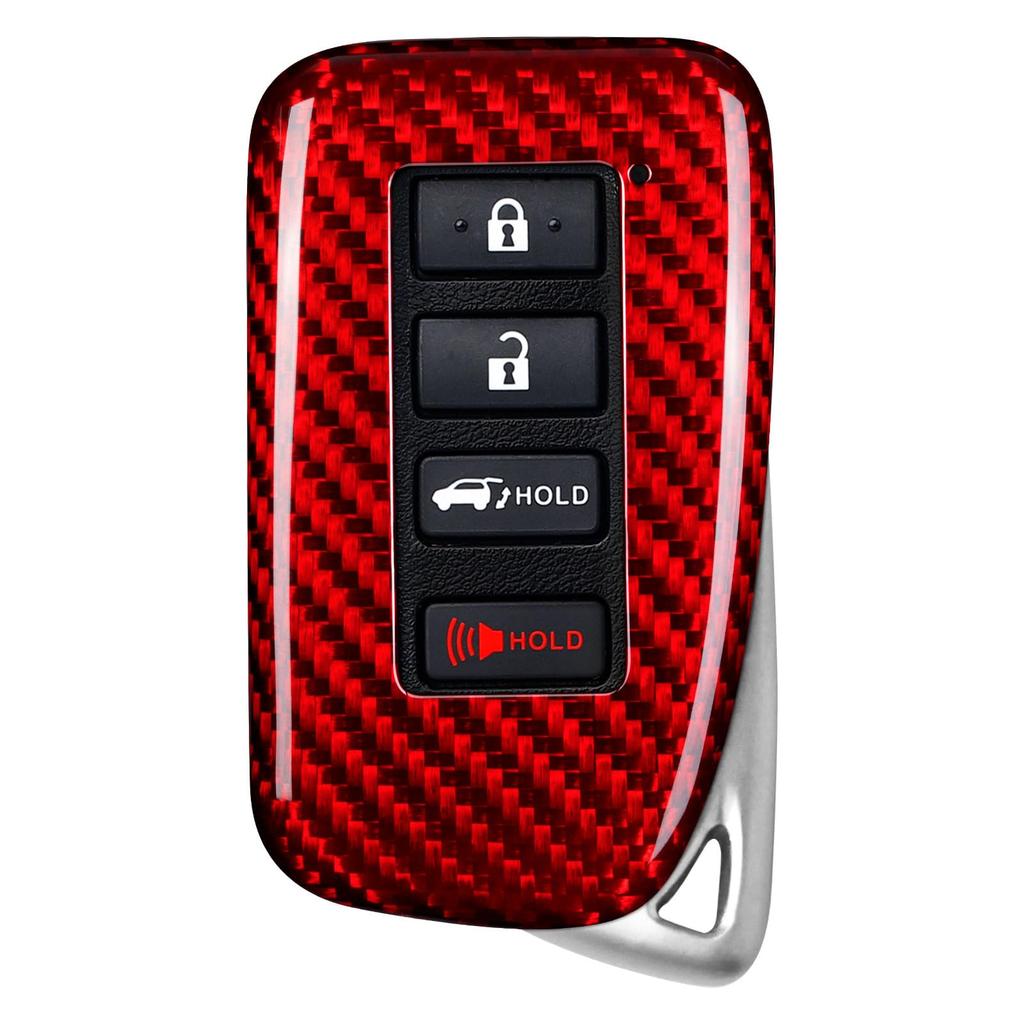 Fits Lexus Carbon Fiber Key Holder Key Holder Protective Lexus LX570 RX450 RX350 IS350 GS LC Remote Key Red [T-carbon] Cover, Cover, 2013-2022 Cover,