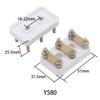 3pcs YS80 for Wiring Board Rac Three-phase Motor Terminal Block