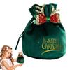 Antlers Christmas Candy Bag Santa Claus Gift Drawstring Pouch  Christmas Decoration